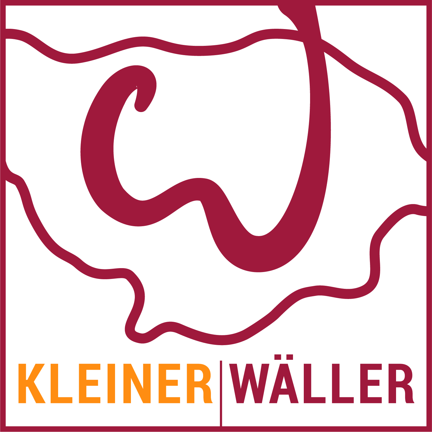 Logo des Kleinen Wählers mit stilisierter Schrift und Umriss