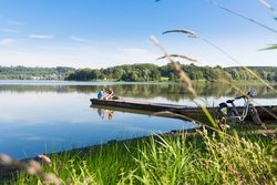 Radfahrer am Wiesensee