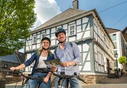 Radfahrer in Hachenburg
